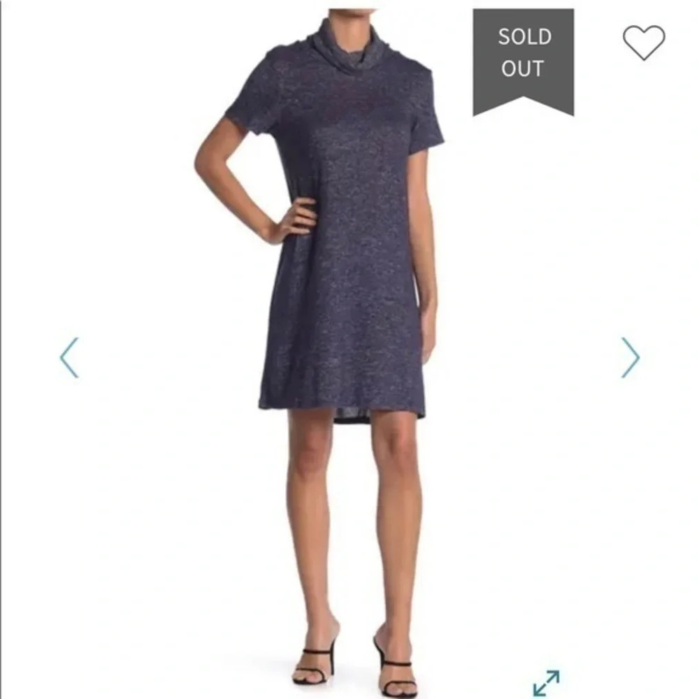 Bobeau Cowl‎ Neck Built-In Face Mask Sweater Dress